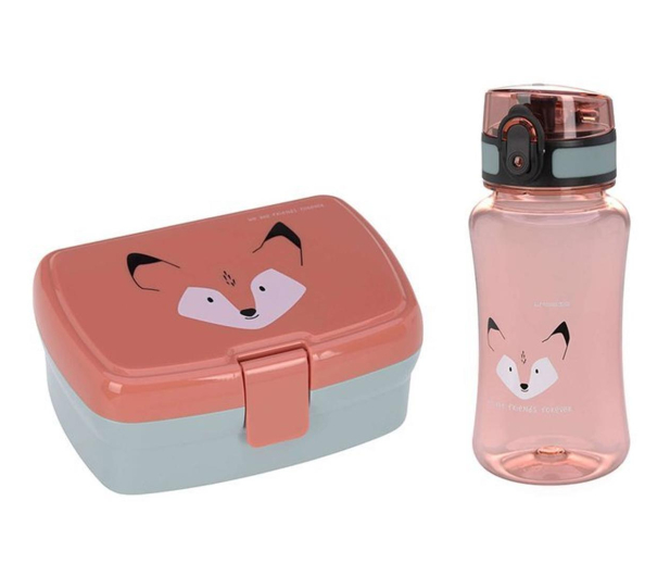 Lassig Zestaw Lunchbox + butelka 460 ml About Friends Lis - 1058068 - zdjęcie